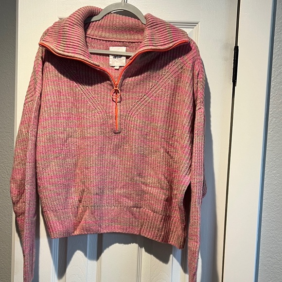 aerie Sweaters - Aerie Pink and Orange Cowl Neck Sweater